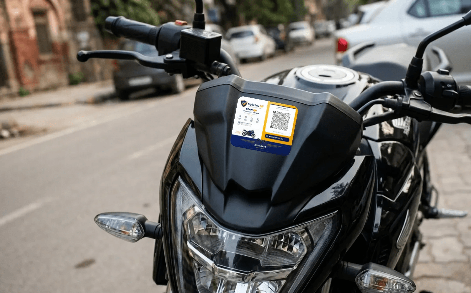 Bike QR Safety Sticker